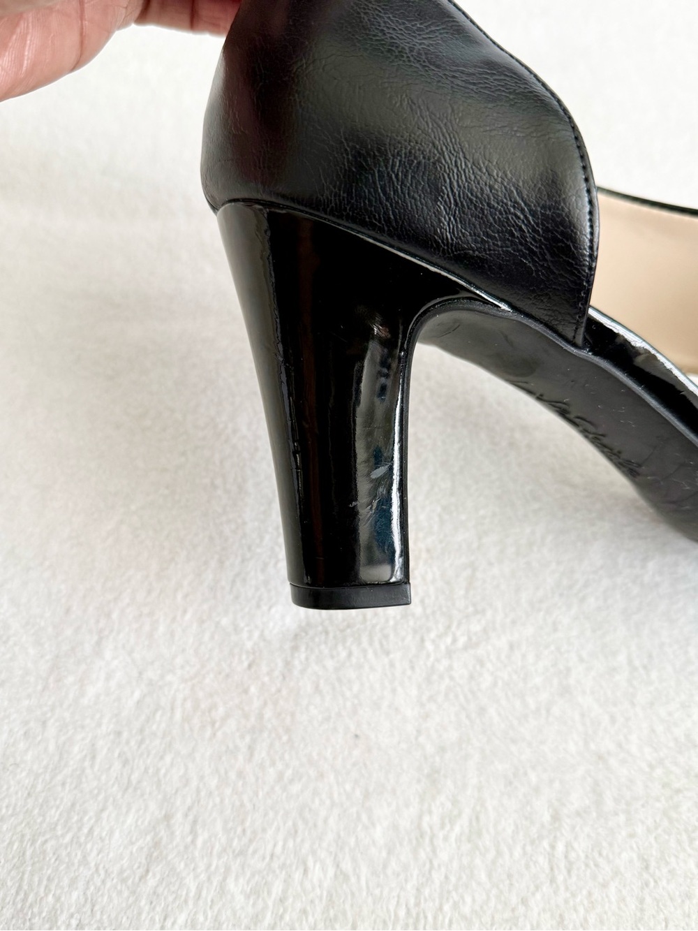LifeStride Black Peep Toe Block Heel Pumps Women’s 11 Classic Comfort Office - Picture 9 of 9